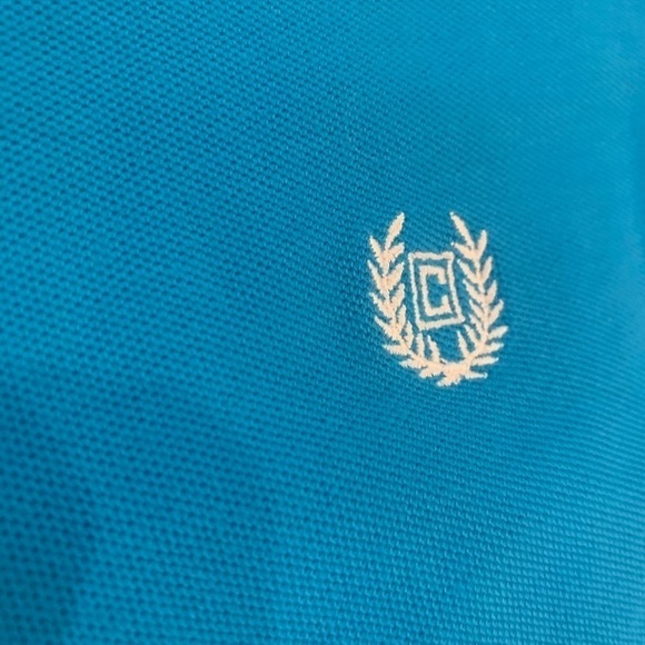 CHAPS Polo Men’s Size XL Short Sleeve 1/4 Button Blue 100% Cotton - Picture 8 of 9